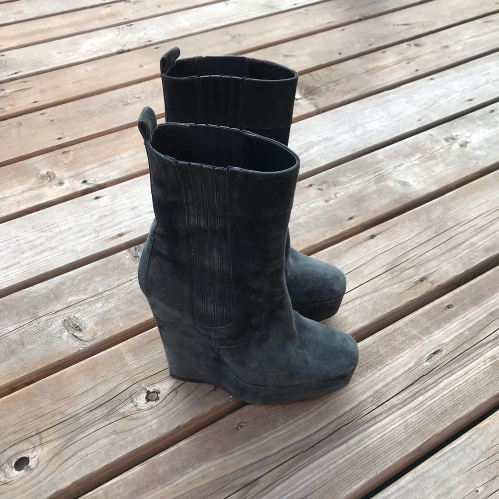 Worn - Balenciaga Wedge Platform Calf Height Boots